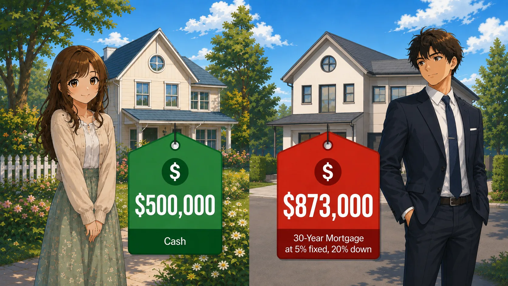 One is set to lose a substantial amount by taking on a long-term mortgage to its full term.