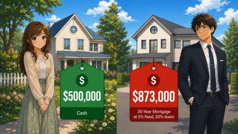 One is set to lose a substantial amount by taking on a long-term mortgage to its full term.