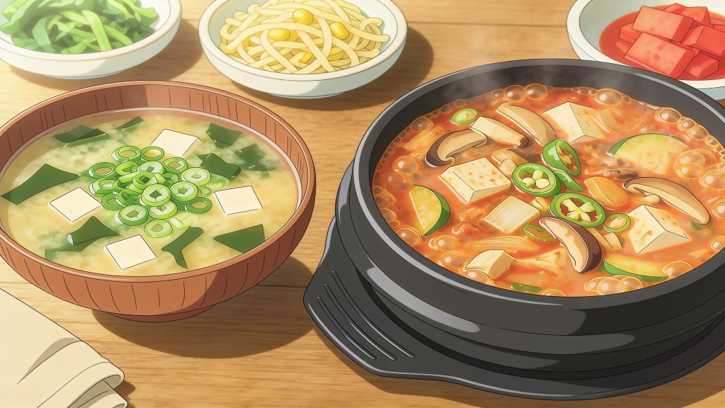 Miso soup and deonjang-jiggae ~ integrated gastronomy
