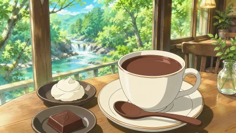 A hot chocolate