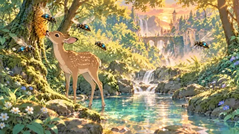 deers and robotic bees