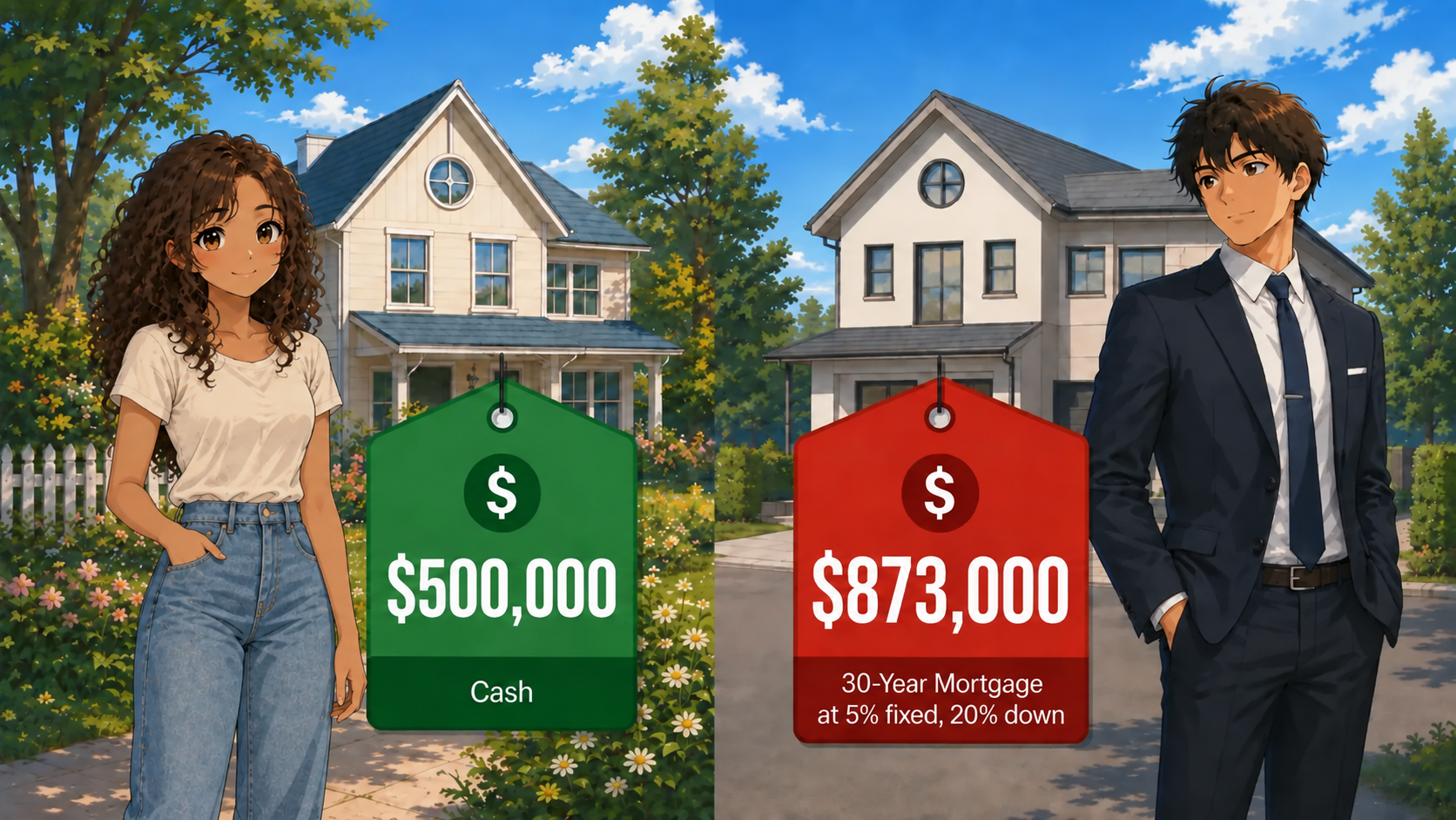 One is set to lose a substantial amount by taking on a long-term mortgage to its full term.