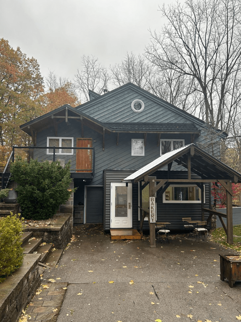 A quaint Canadian home wherein an artisanal sourdough bakery operates ... an integrated system